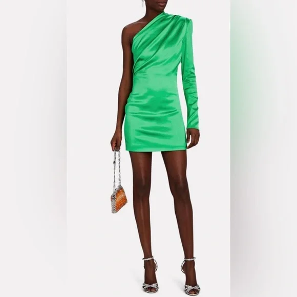 Gauge81 Dresses | Gauge81 Satin Green Mini Dress Xs | Color: Green | Size: 0 | Christinakrit's Closet